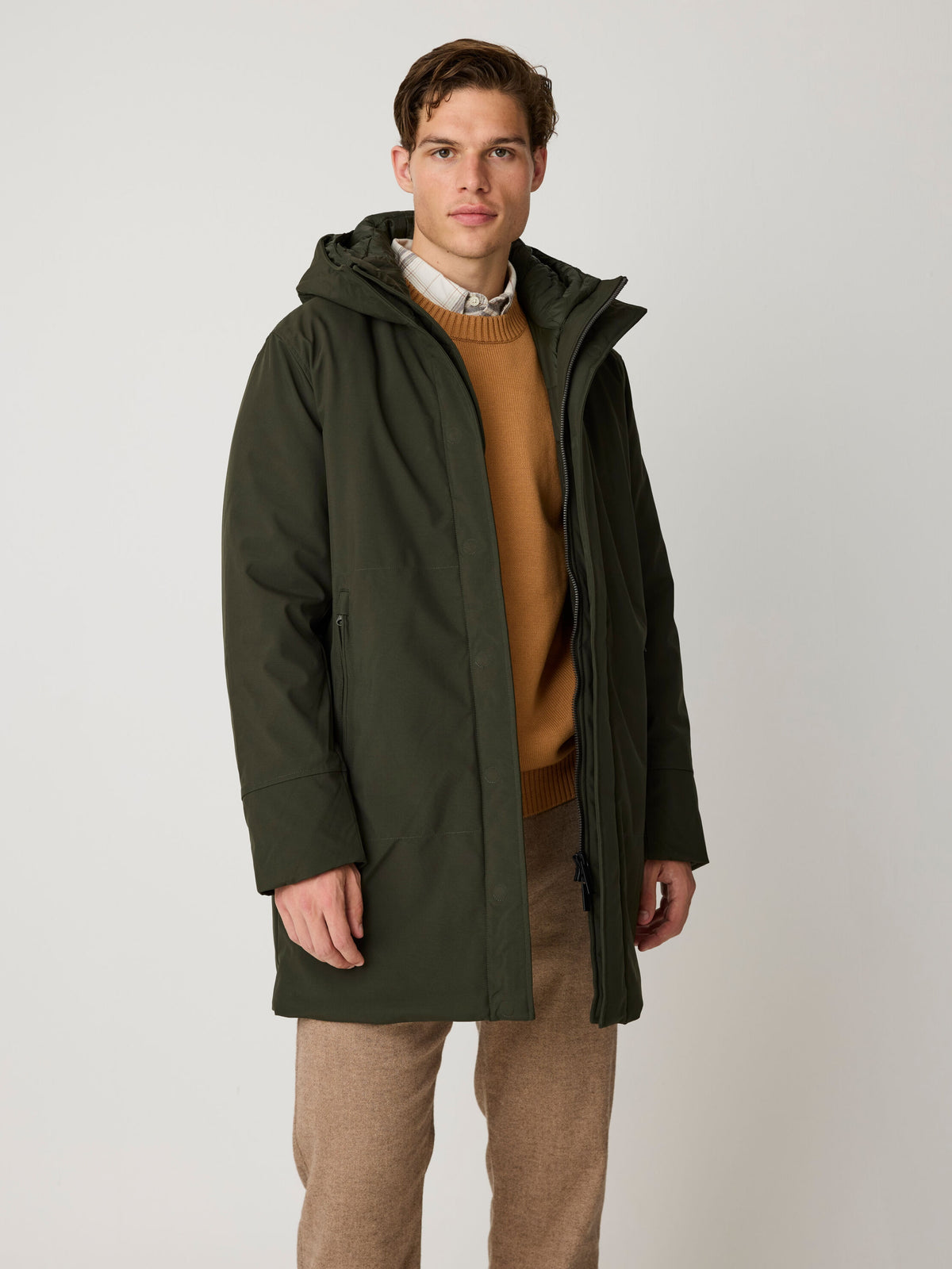 Langer Parka CLIMATE SHELL aus recyceltem Polyester - wasserdicht und atmungsaktiv