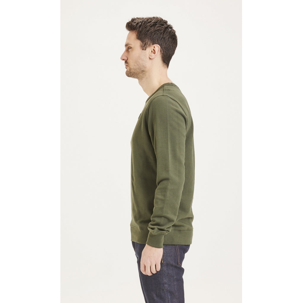 Sweat-Pullover ELM mit Badge aus Bio-Baumwolle