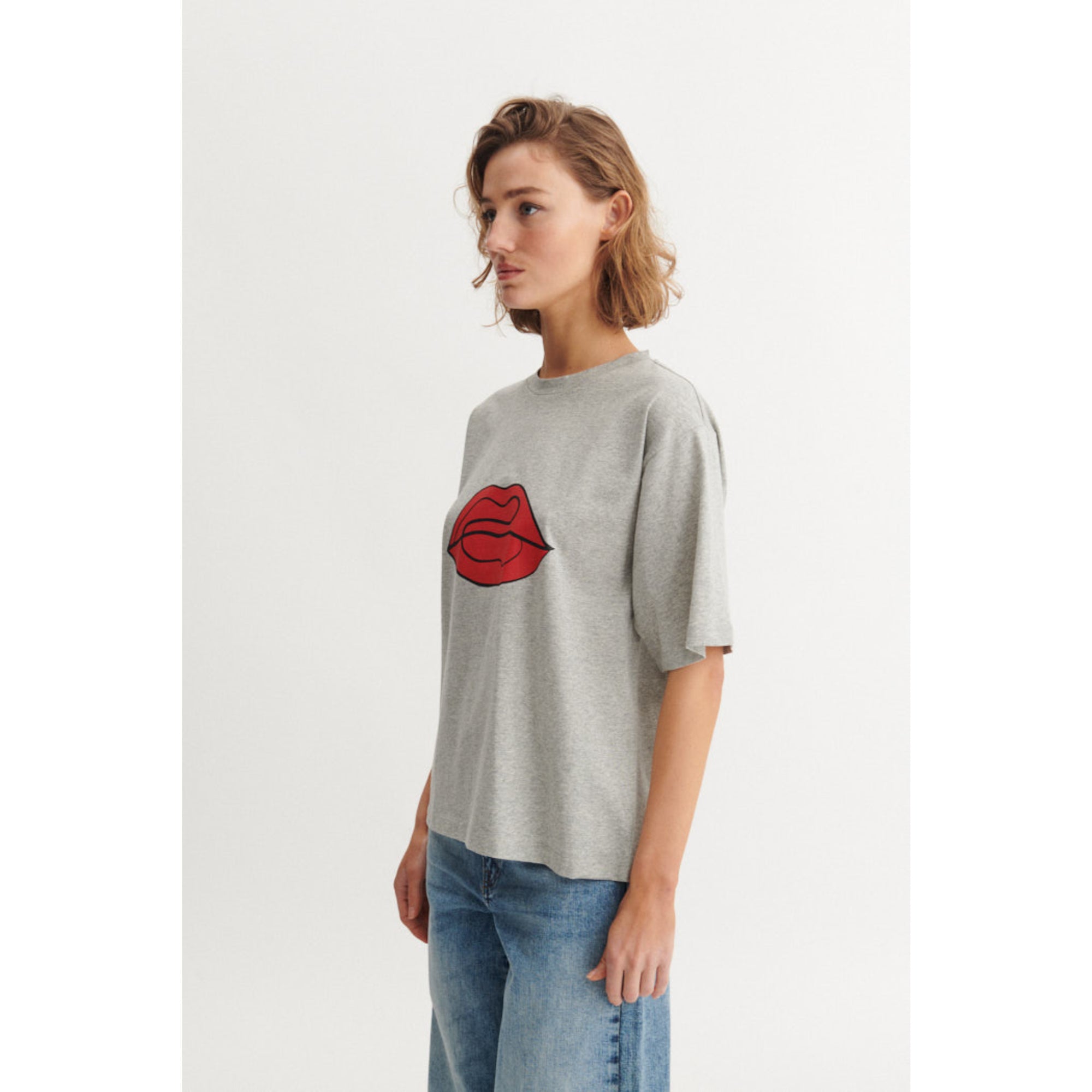 T-Shirt RAJA RED LIP aus Bio-Baumwolle GOTS