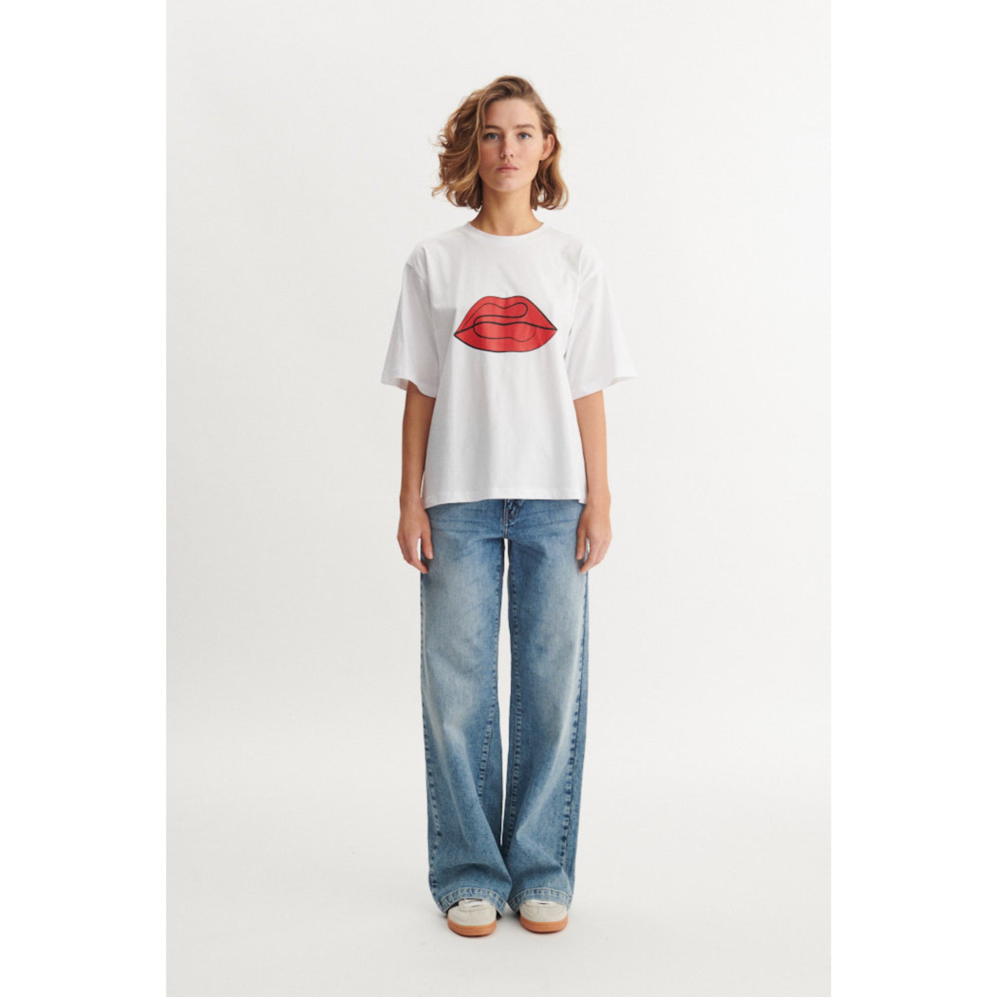 T-Shirt RAJA RED LIP aus Bio-Baumwolle GOTS