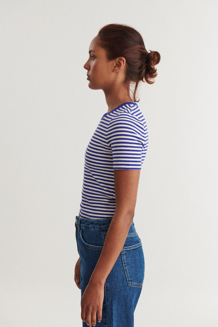 Ludmilla T-Shirt mit Rundhalsausschnitt aus Bio-Baumwolle