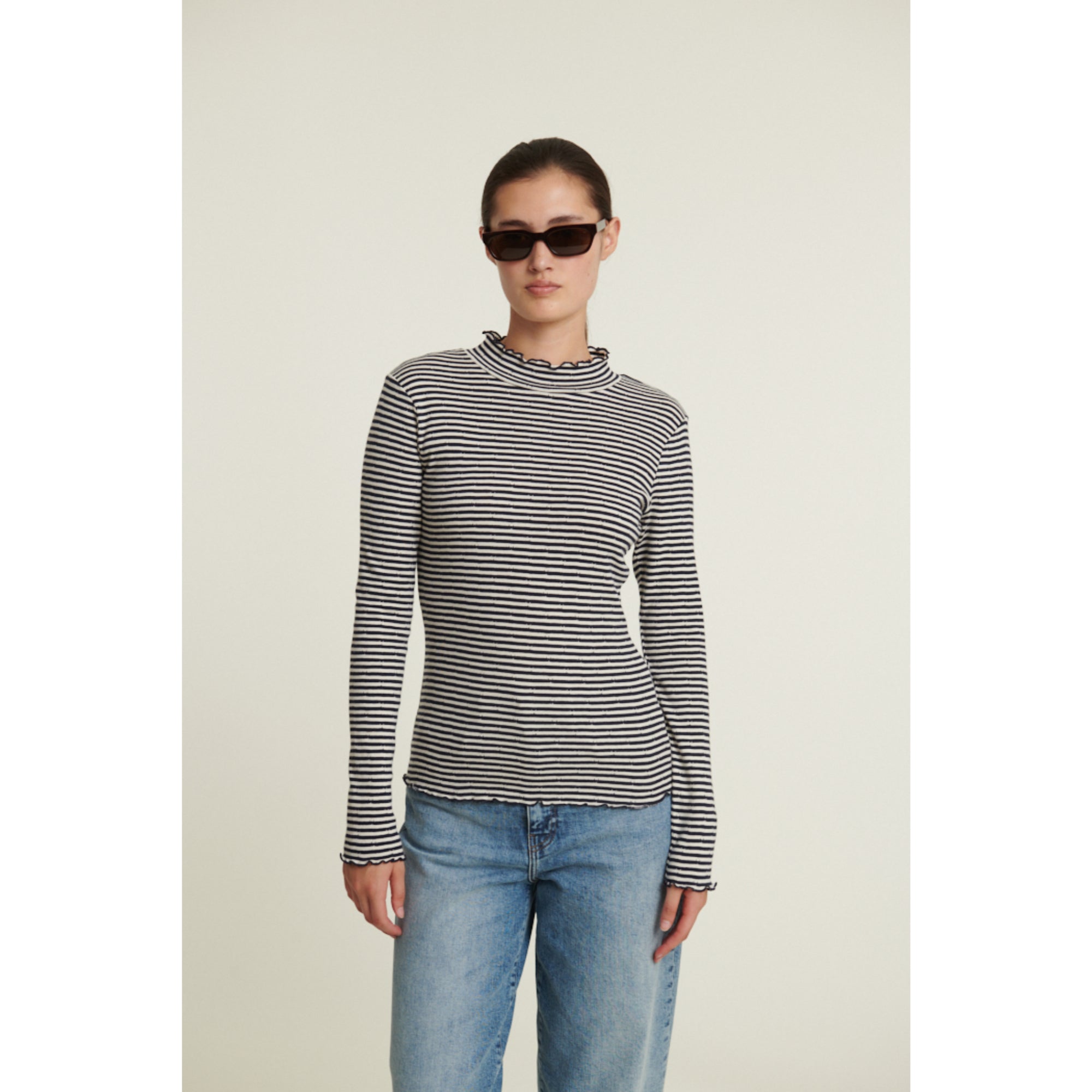 Rollkragenshirt SILMA aus Bio-Baumwolle GOTS