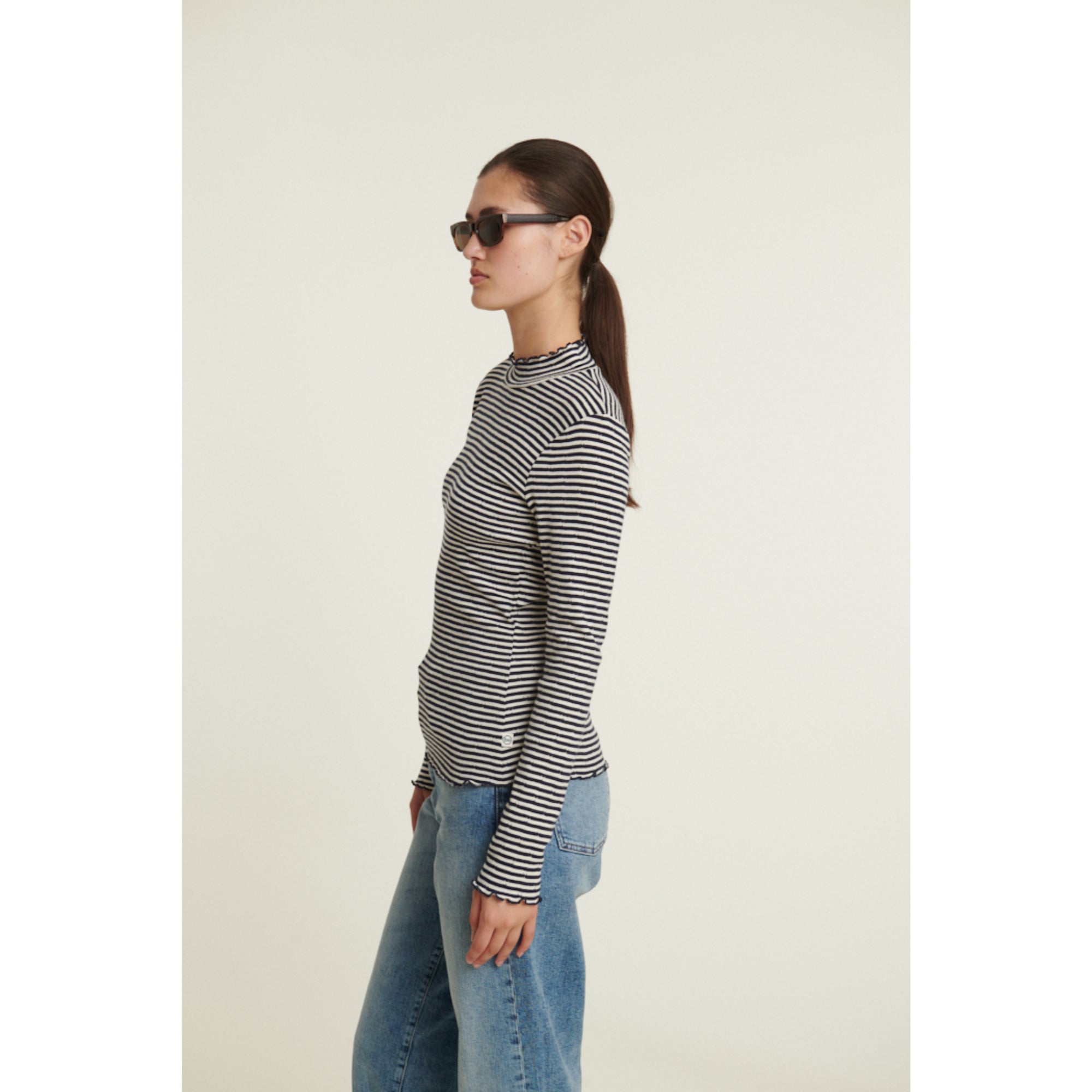 Rollkragenshirt SILMA aus Bio-Baumwolle GOTS