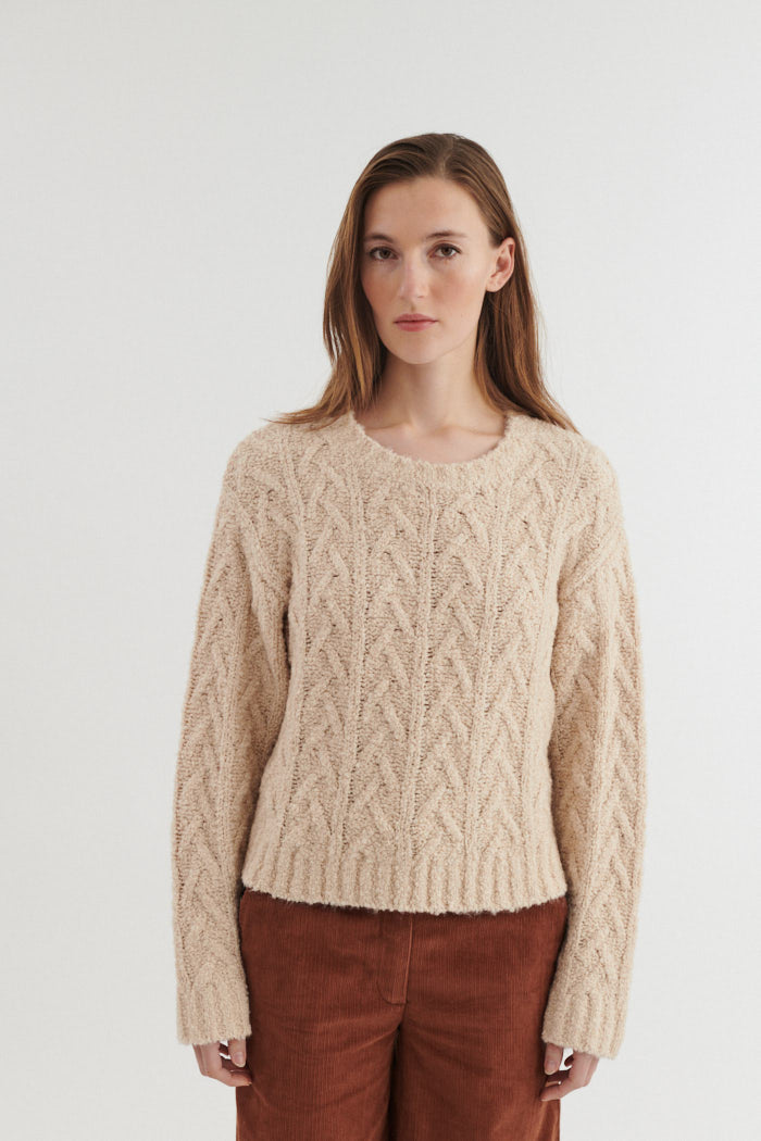 Strick-Pullover TANNI aus Bio-Baumwolle, Bio-Wolle und EcoVero