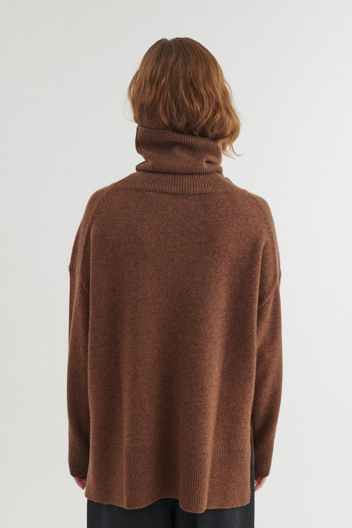 Strickpullover LIZ mit Rollkragen aus Bio-Merinowolle
