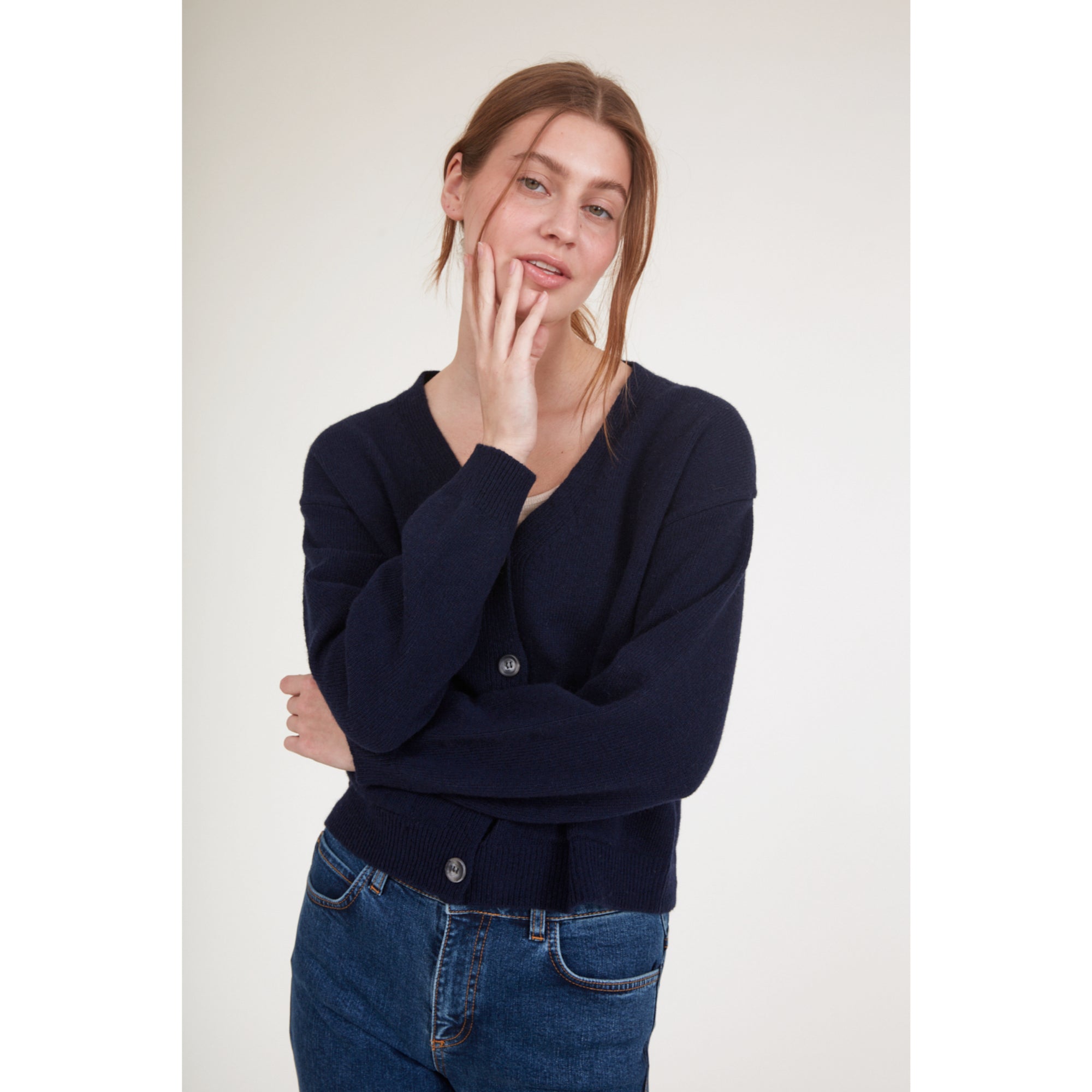 Pocket-Cardigan LISE aus recycelter Wolle