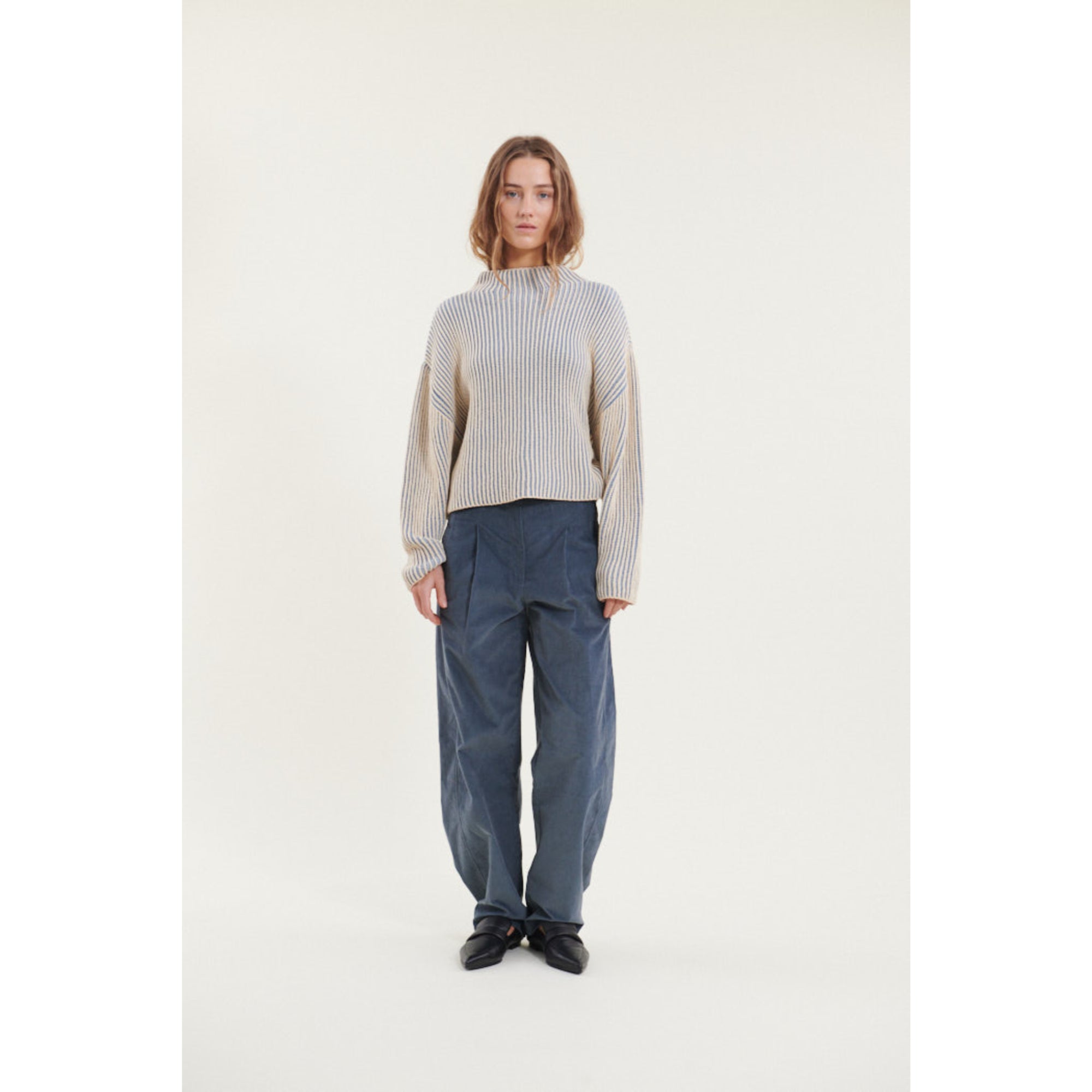Pullover WINIE zweifarbig 2-Colored aus Bio-Baumwolle