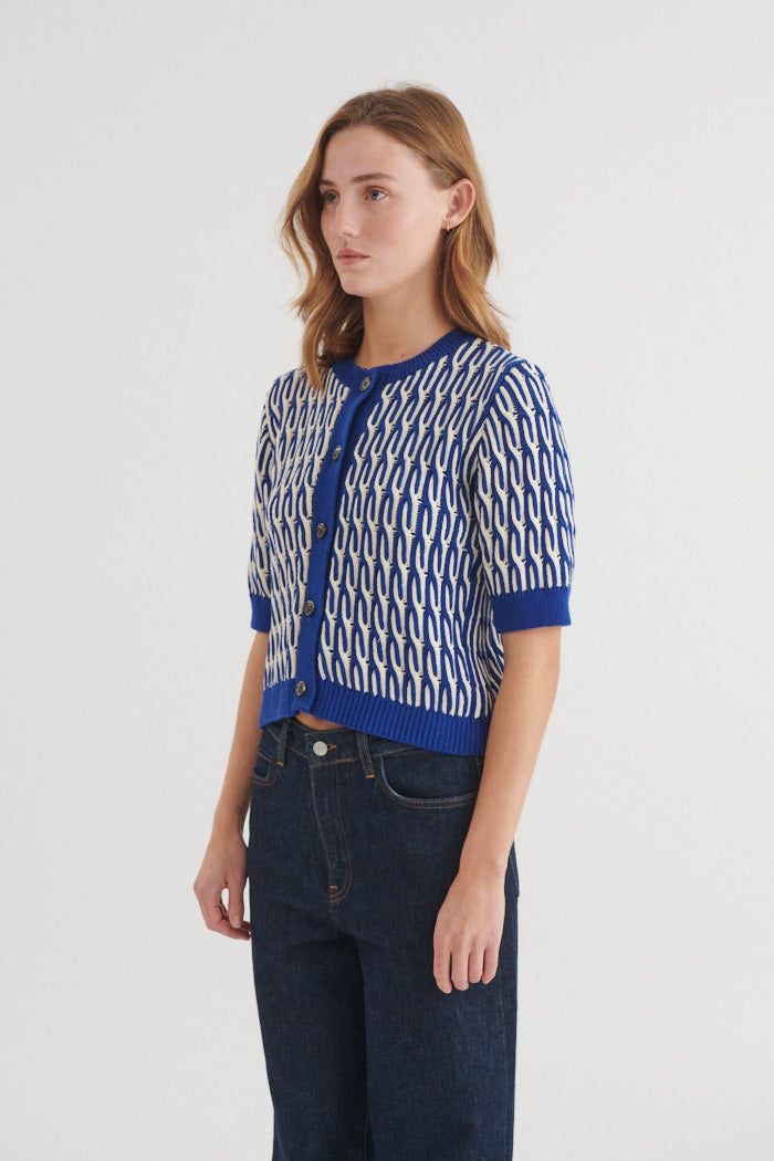 Kurzarm Cardigan MINIE aus Bio-Baumwolle