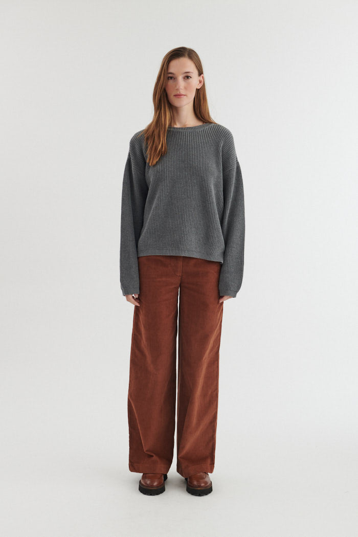 Oversized Strickpullover SUNA aus Bio-Baumwolle