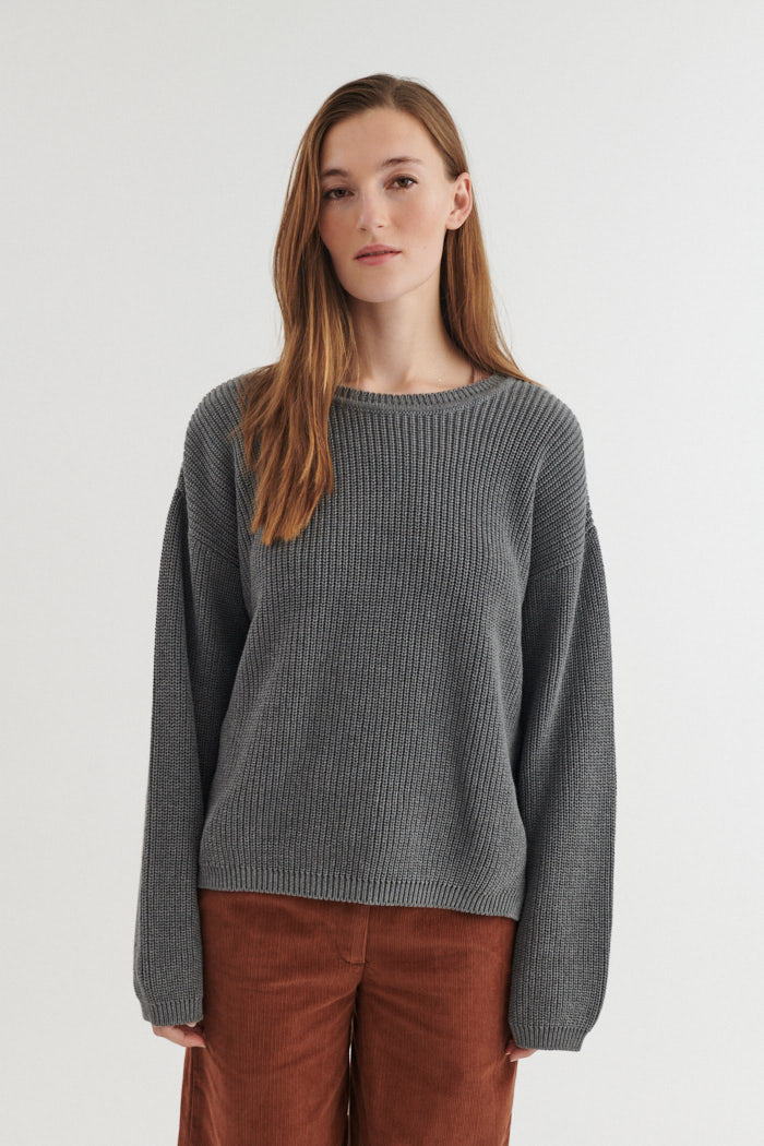 Oversized Strickpullover SUNA aus Bio-Baumwolle