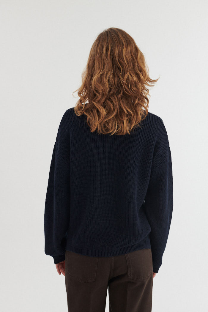Oversized Strickpullover SUNA aus Bio-Baumwolle