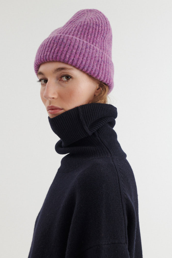 Strick-Beanie Mütze SALLY mit Bio-Wolle