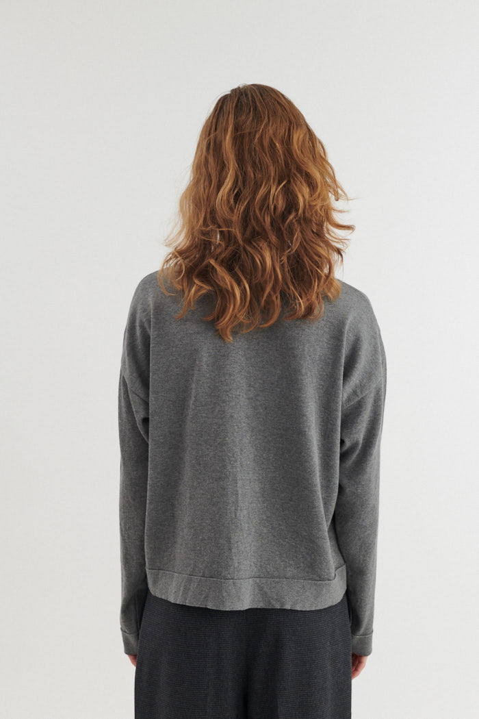 Rundhals-Pullover KARI aus Bio-Baumwolle