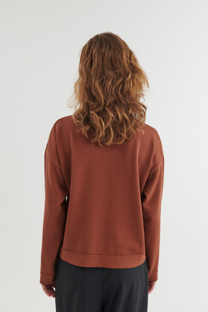 Rundhals-Pullover KARI aus Bio-Baumwolle