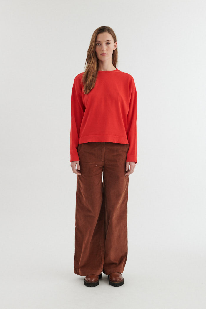 Rundhals-Pullover KARI aus Bio-Baumwolle
