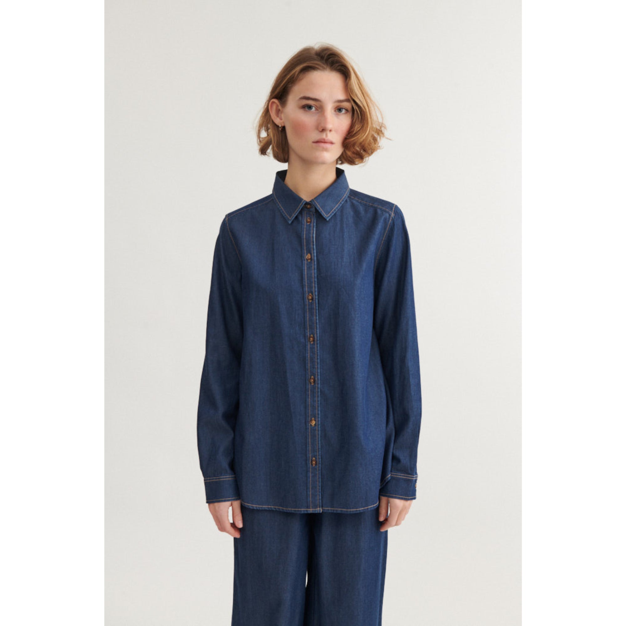 Denim Blusenshirt BINE aus Tencel