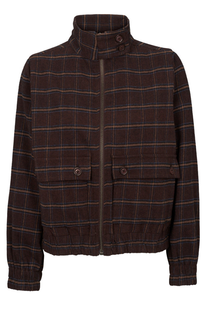 Karierte Oversize Jacke MISA aus Bio-Baumwolle