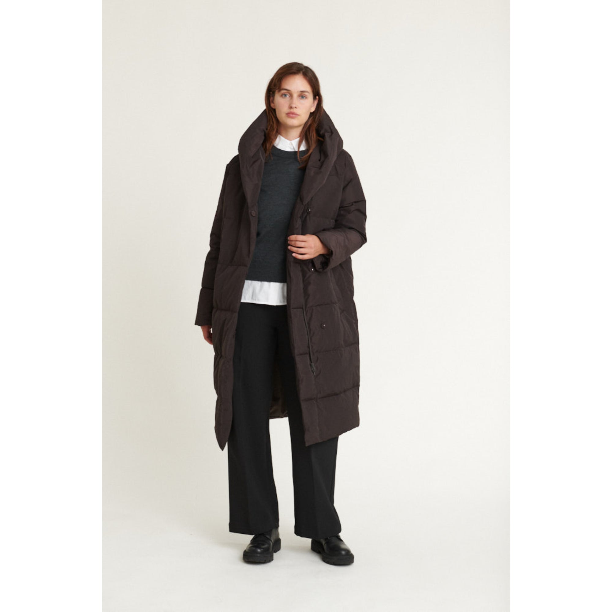 Wintermantel Tenna Shawl Collar Parka aus recyceltem Polyester