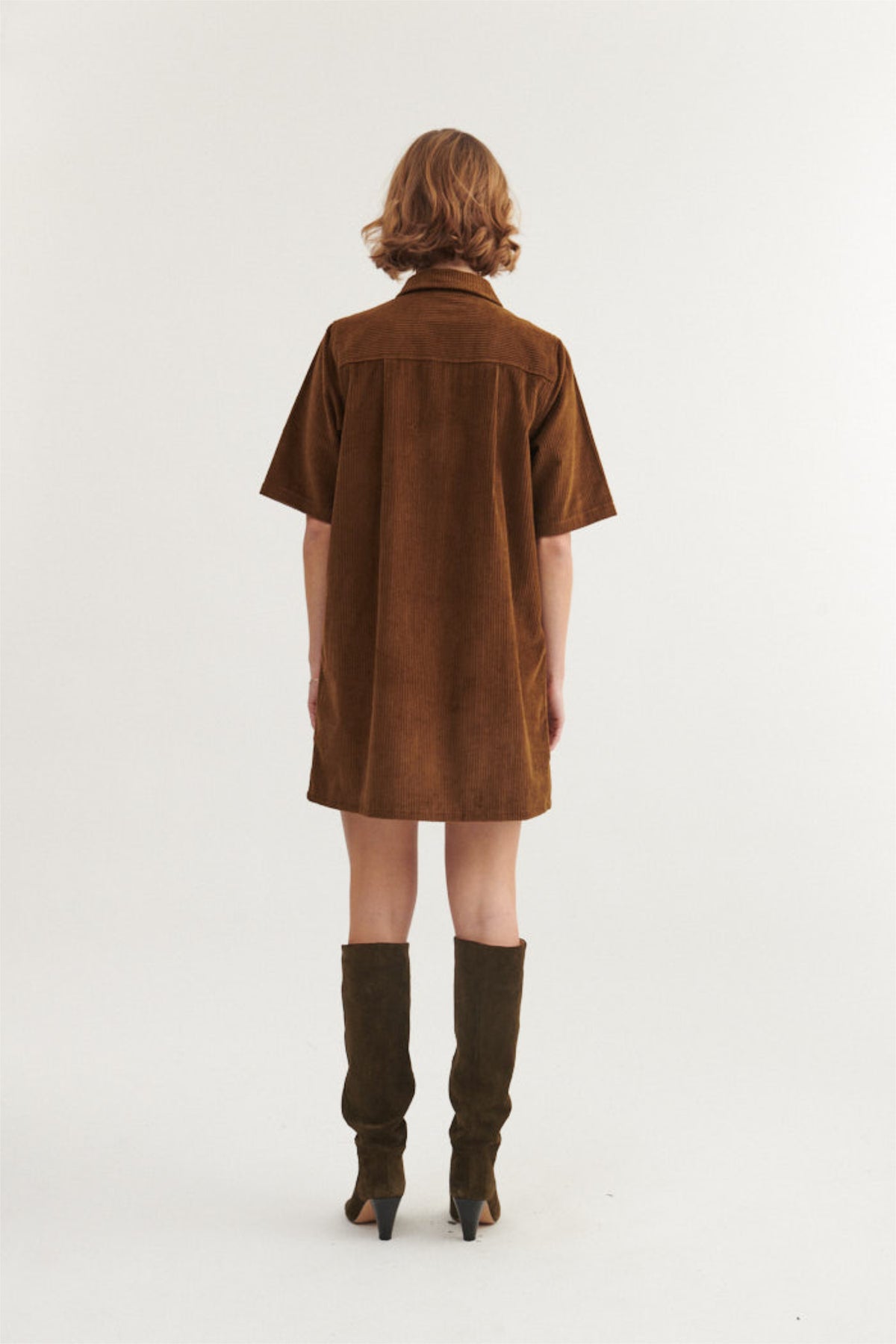 Polo Cord-Kleid ISA aus Bio-Baumwolle GOTS