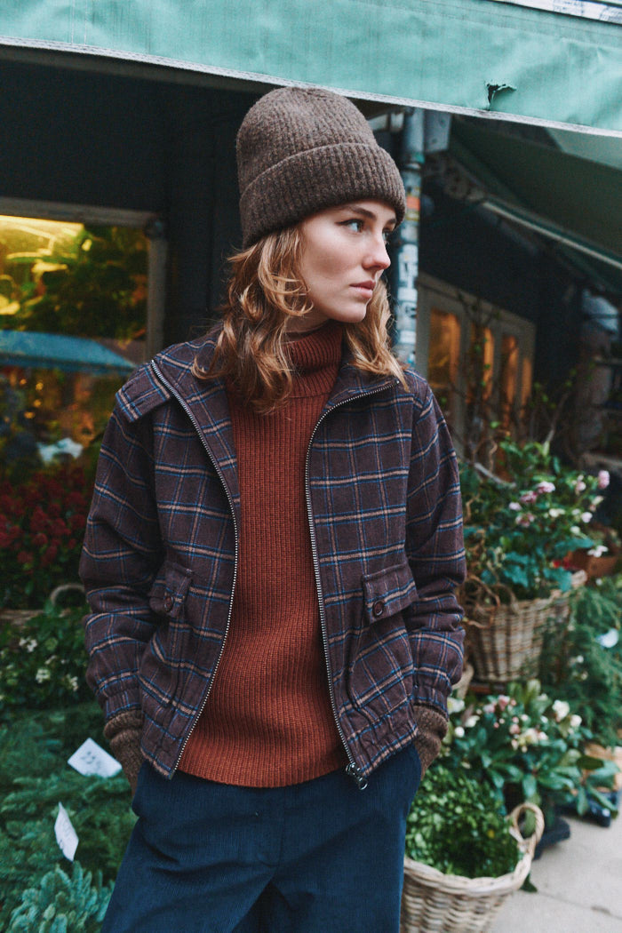 Strick-Beanie Mütze SALLY mit Bio-Wolle