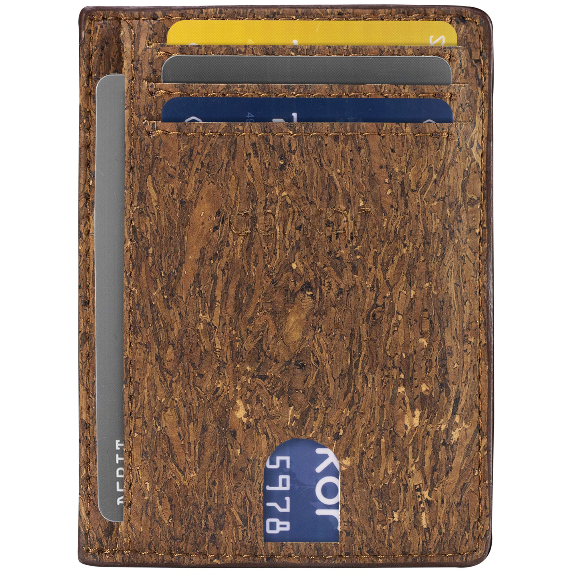 Schmales Portemonnaie - Kartenhalter aus Kork