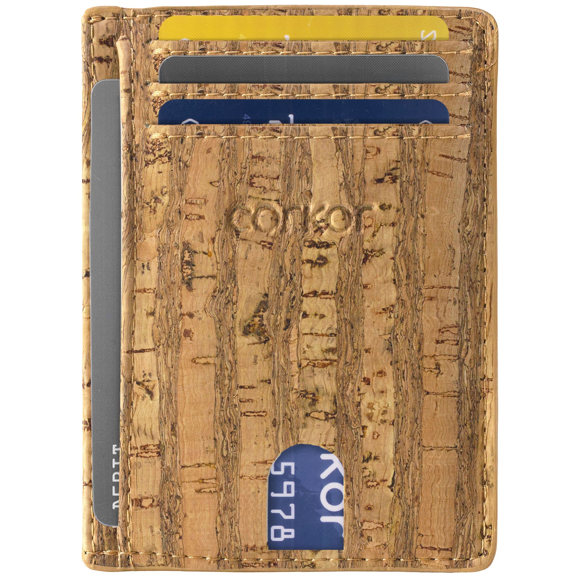 Schmales Portemonnaie - Kartenhalter aus Kork