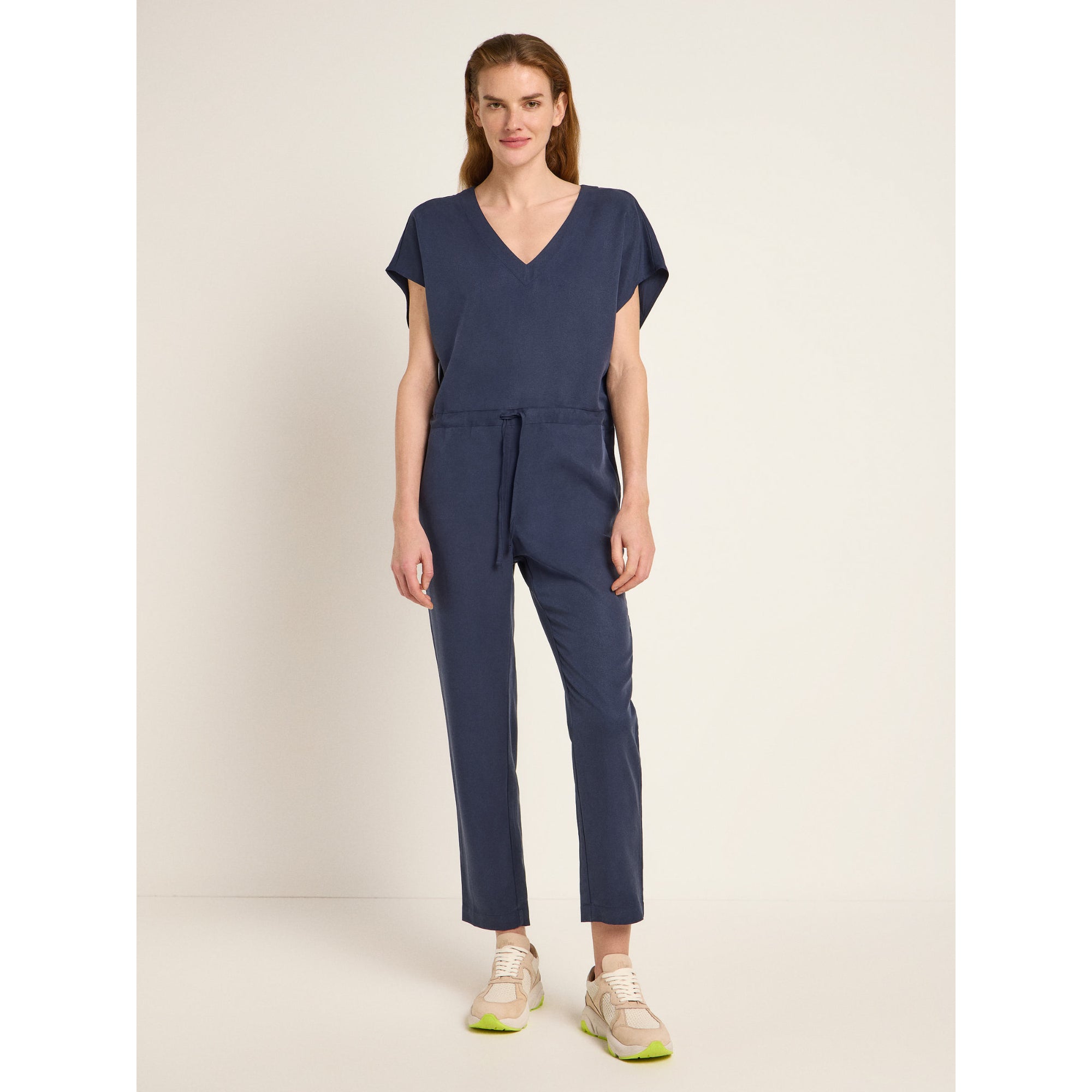 Jumpsuit aus TENCEL™ und Leinen