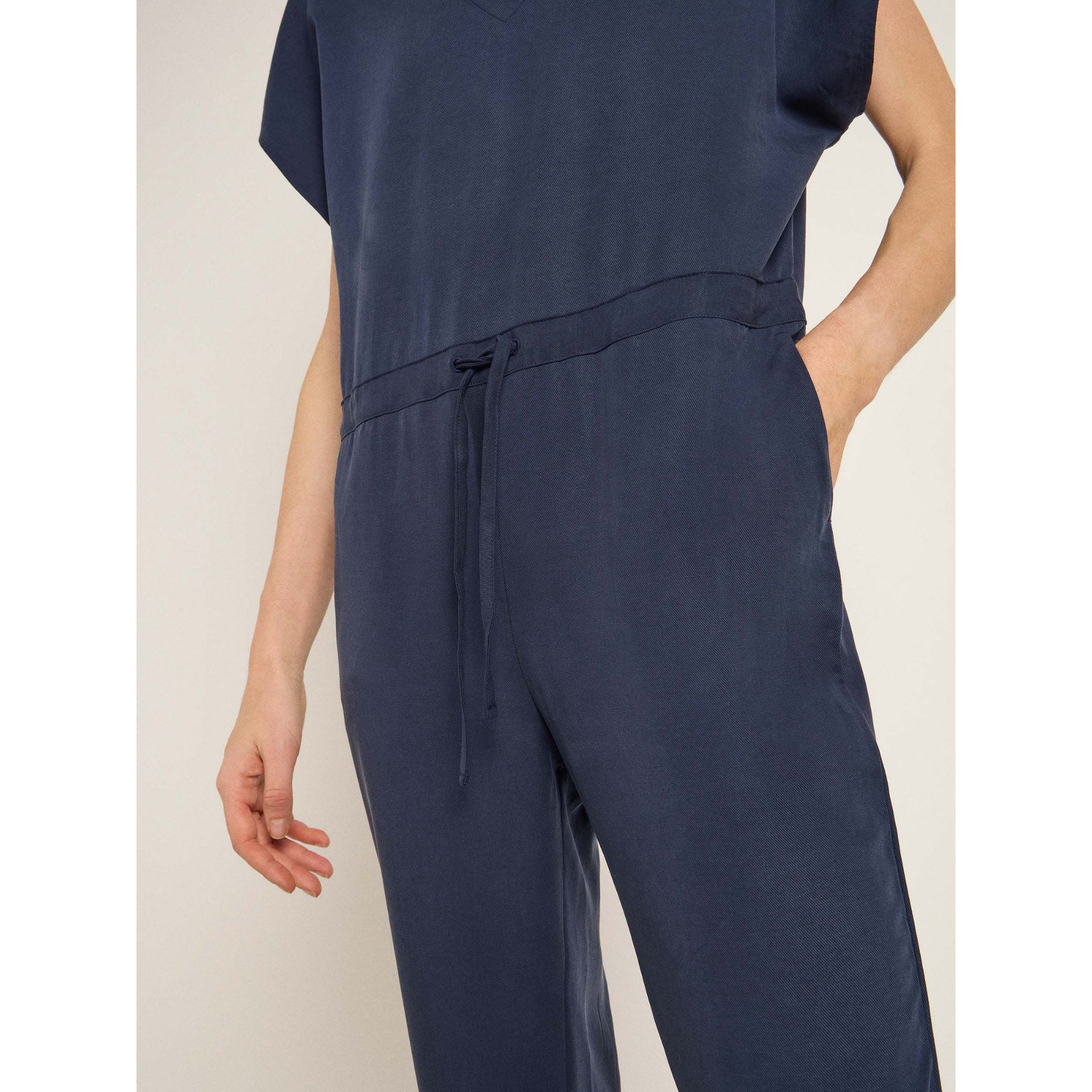 Jumpsuit aus TENCEL™ und Leinen