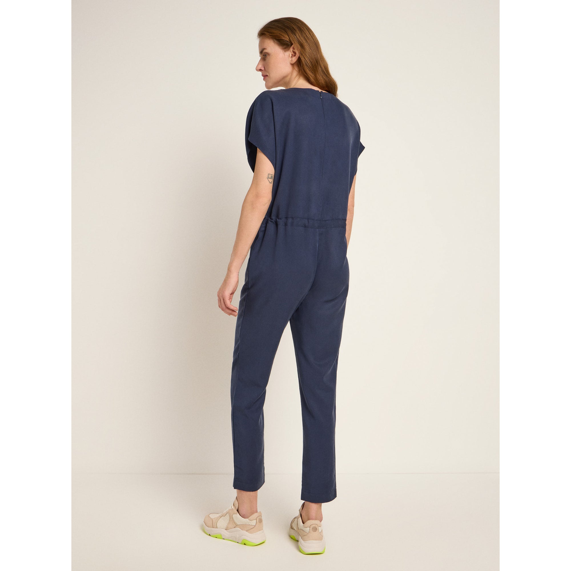 Jumpsuit aus TENCEL™ und Leinen