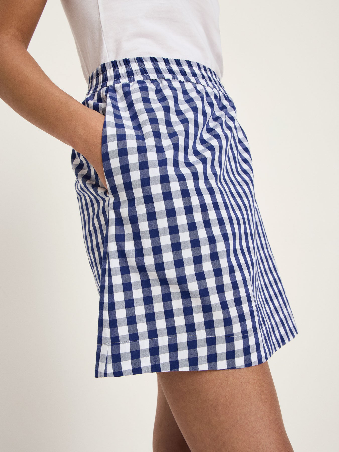 Rock mit Karomuster VICHY aus Bio-Baumwolle