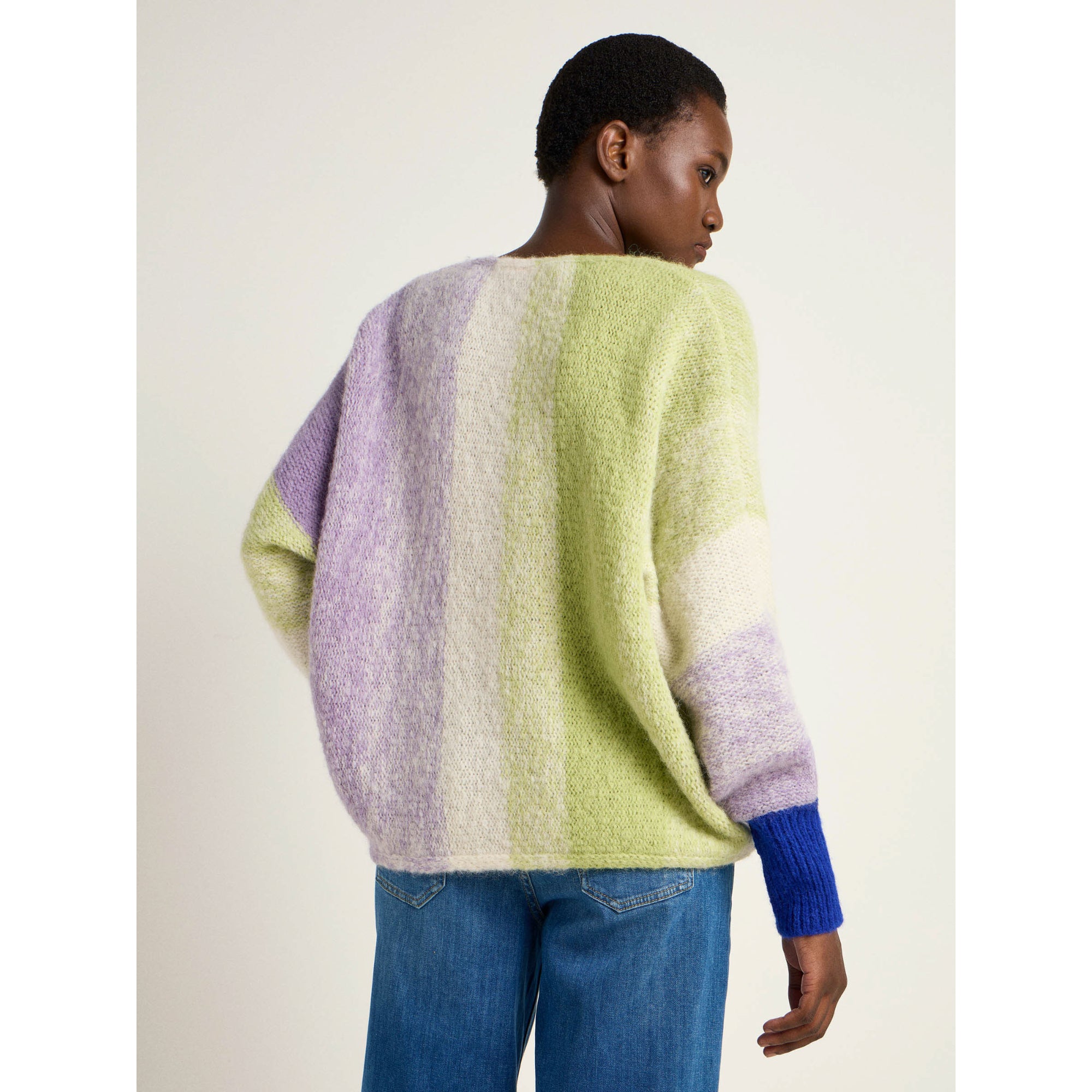 Streifenpullover Multicolour aus Alpakawolle