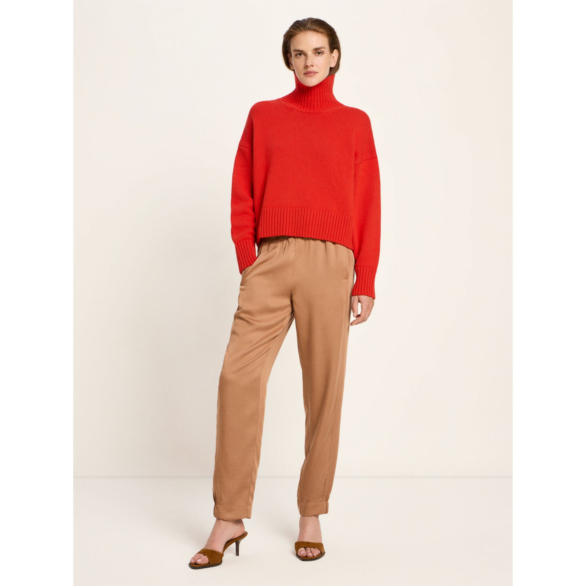 Oversized Pullover aus Bio-Schurwolle und Bio-Baumwolle GOTS