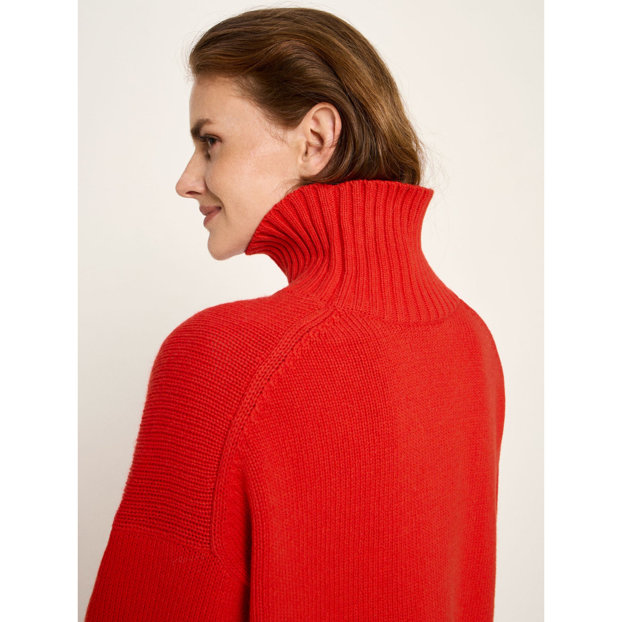 Oversized Pullover aus Bio-Schurwolle und Bio-Baumwolle GOTS