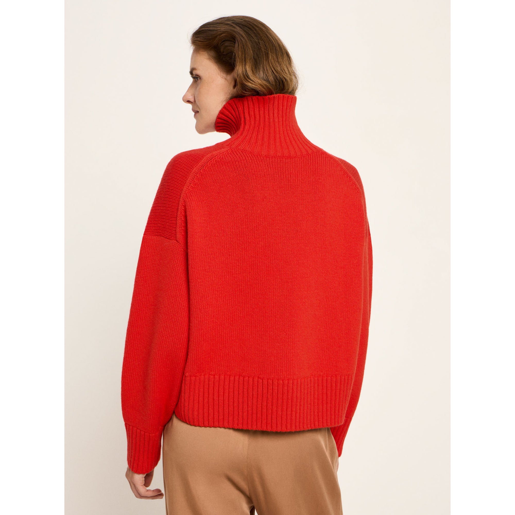 Oversized Pullover aus Bio-Schurwolle und Bio-Baumwolle GOTS