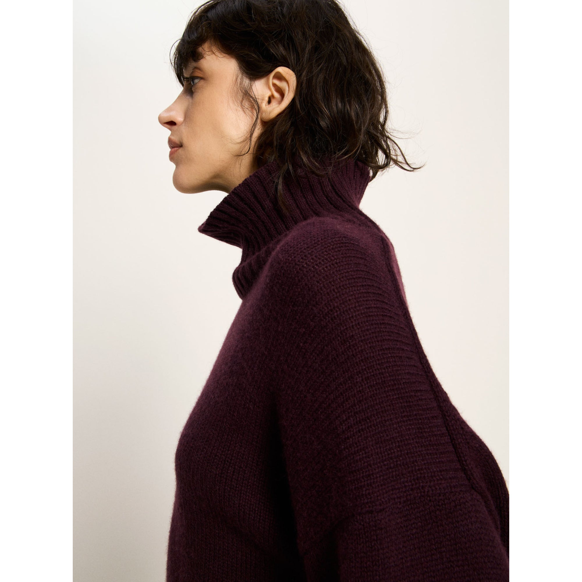 Oversized Pullover aus Bio-Schurwolle und Bio-Baumwolle GOTS
