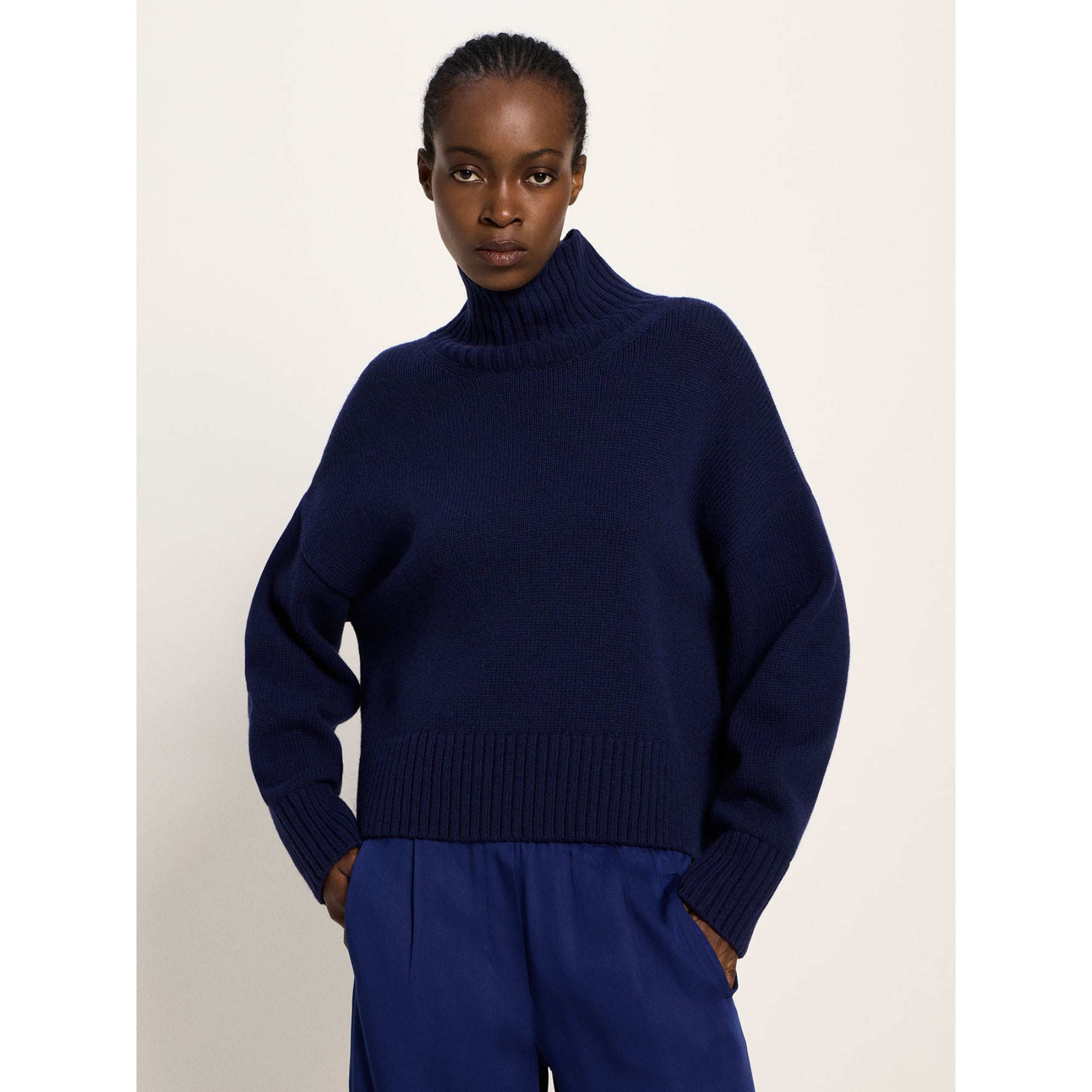 Oversized Pullover aus Bio-Schurwolle und Bio-Baumwolle GOTS