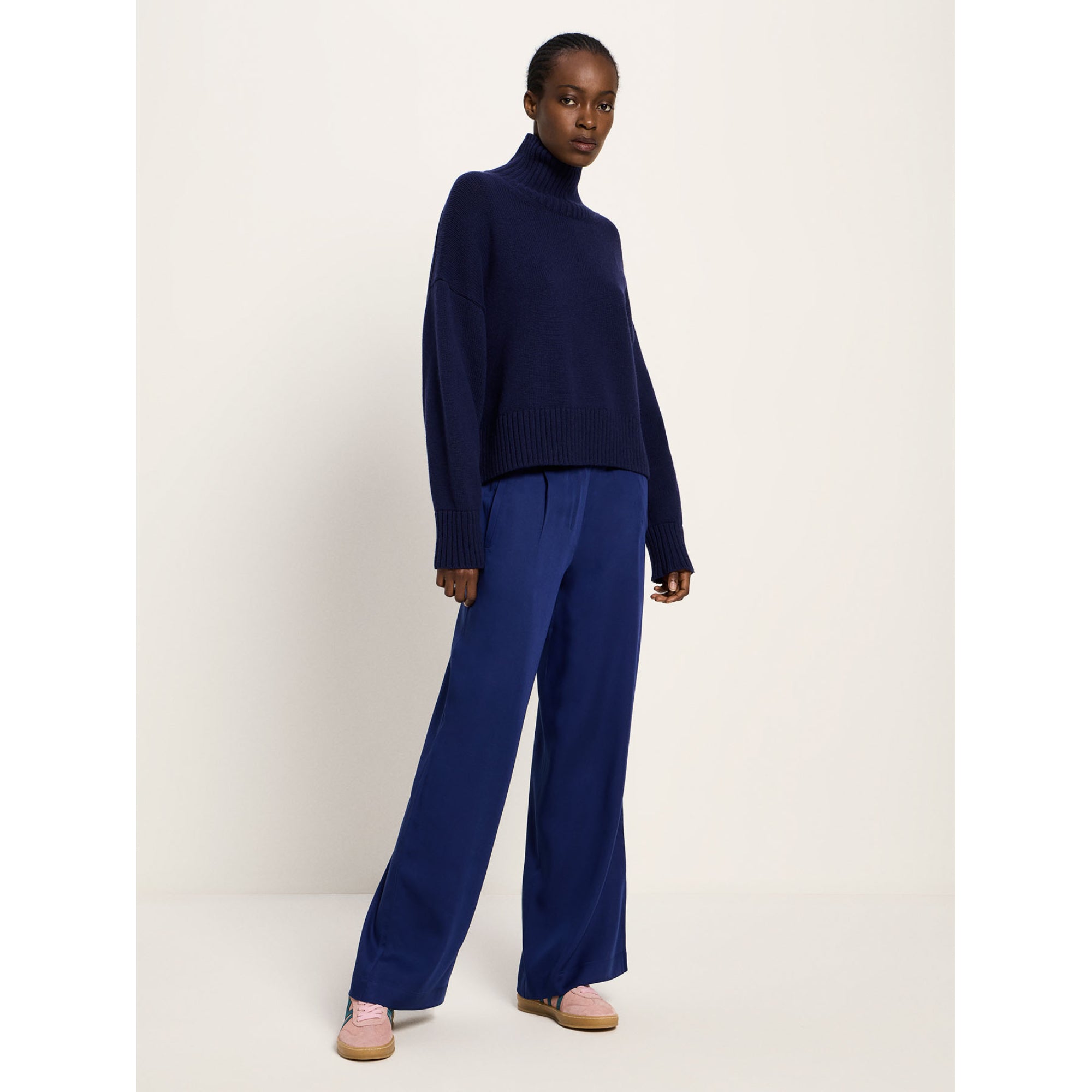 Oversized Pullover aus Bio-Schurwolle und Bio-Baumwolle GOTS