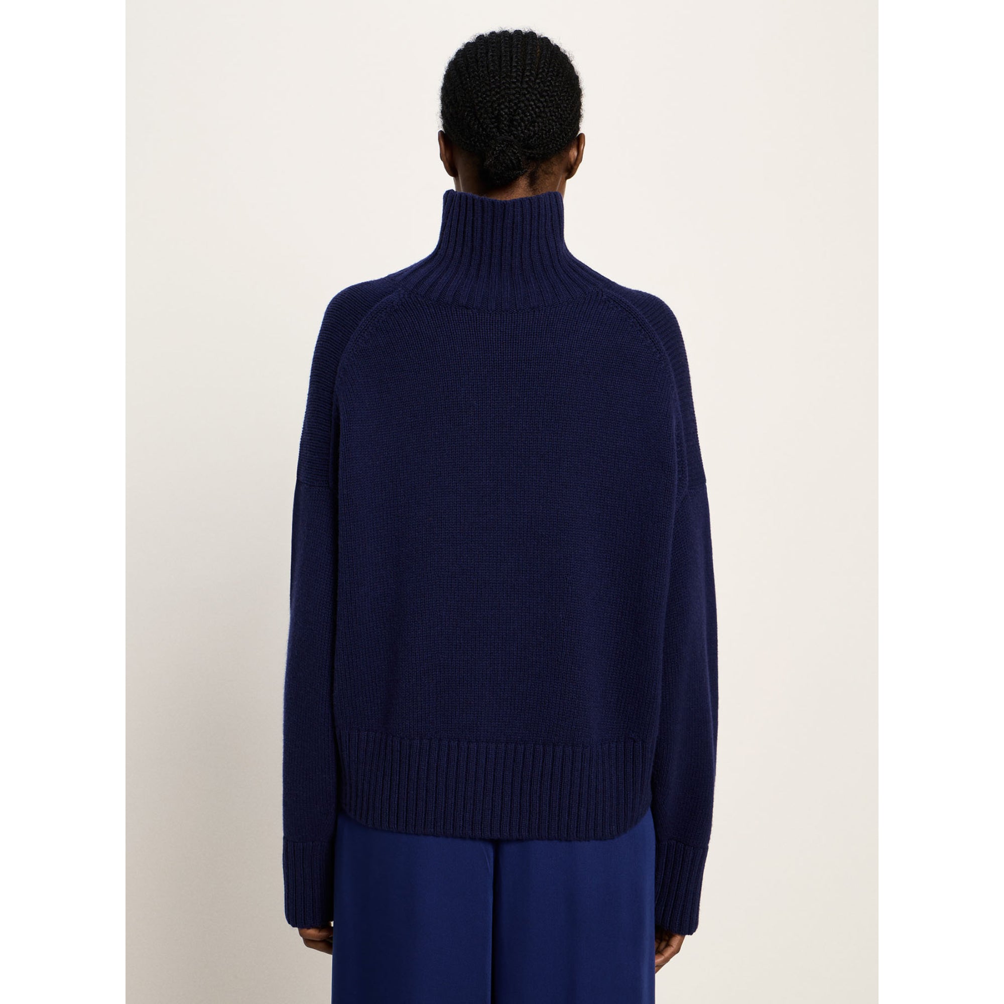 Oversized Pullover aus Bio-Schurwolle und Bio-Baumwolle GOTS