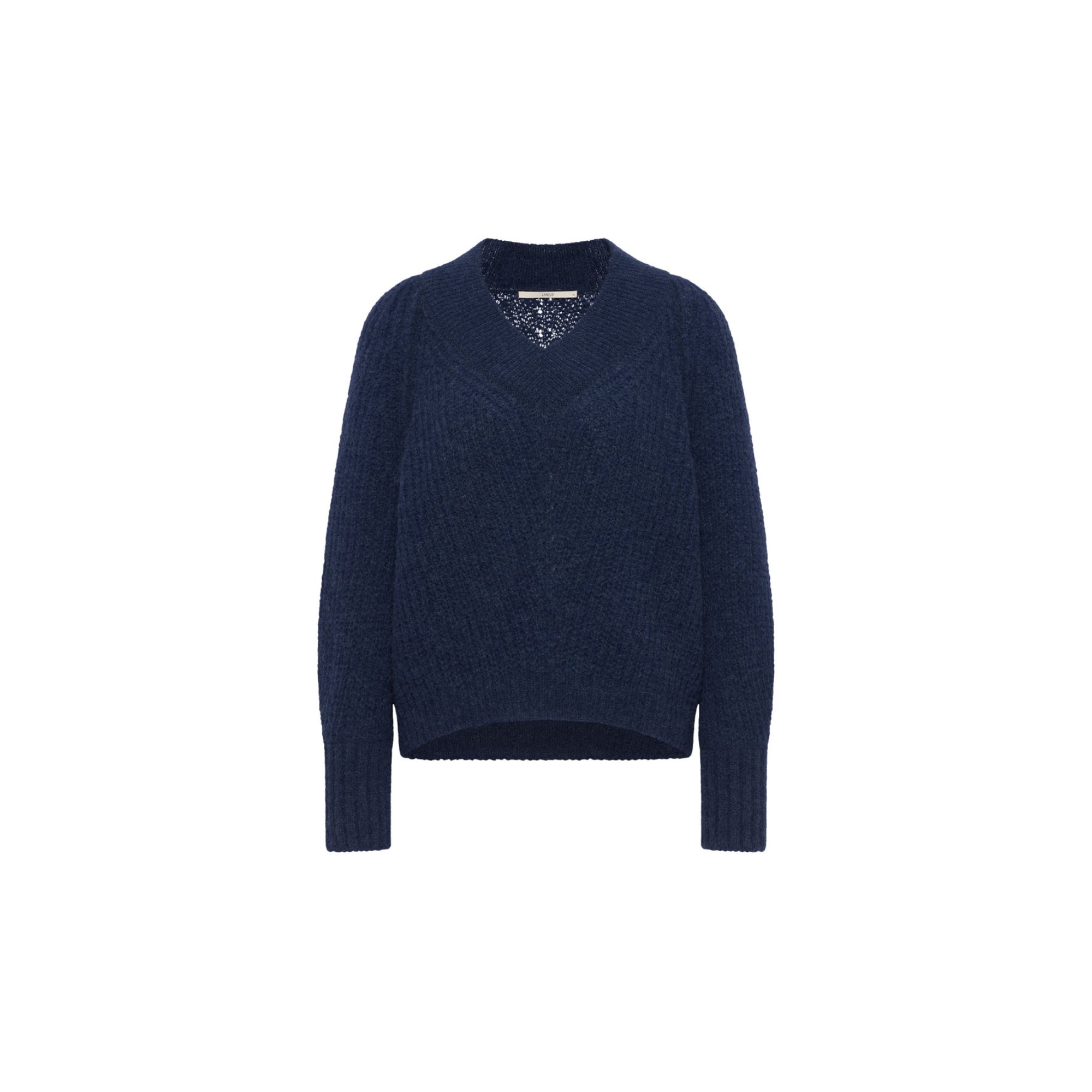 Pullover mit V-Ausschnitt aus Bio-Alpakawolle