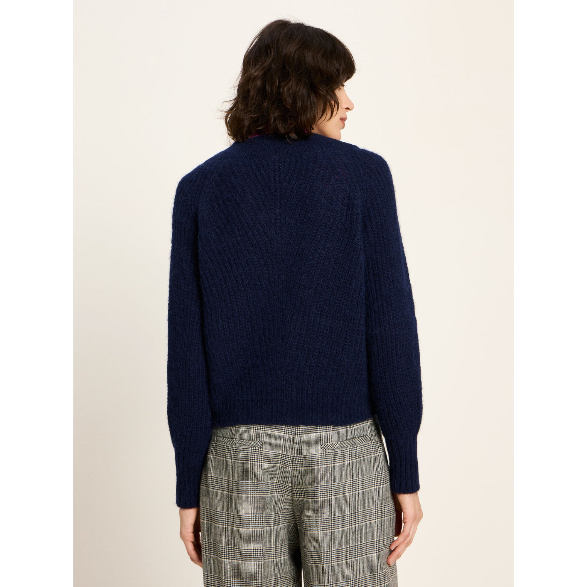 Pullover mit V-Ausschnitt aus Bio-Alpakawolle