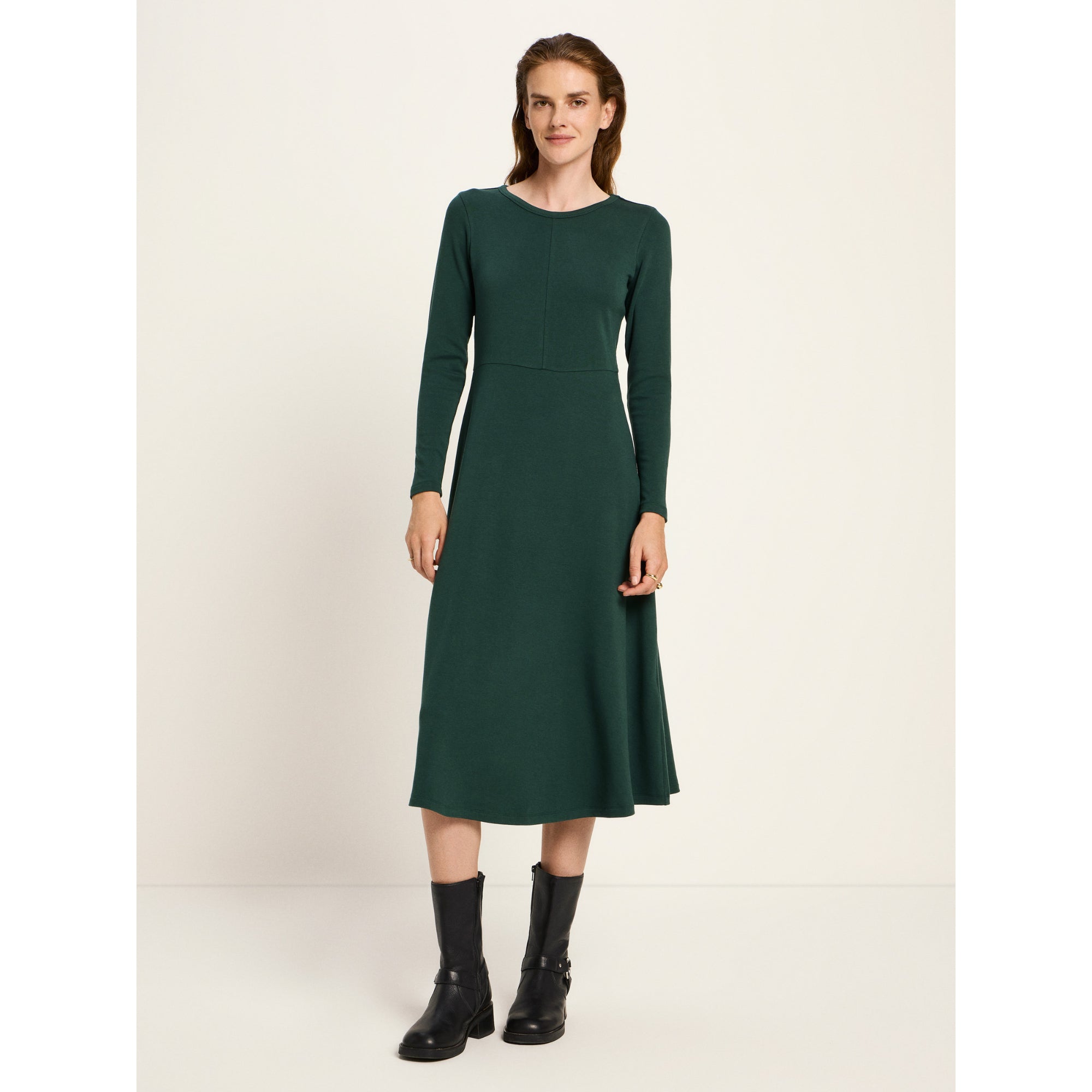 Midikleid aus Tencel und Bio-Baumwolle OCS
