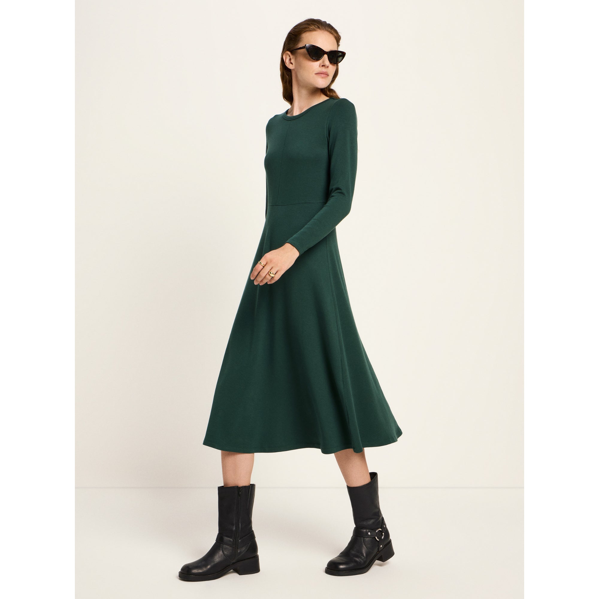 Midikleid aus Tencel und Bio-Baumwolle OCS