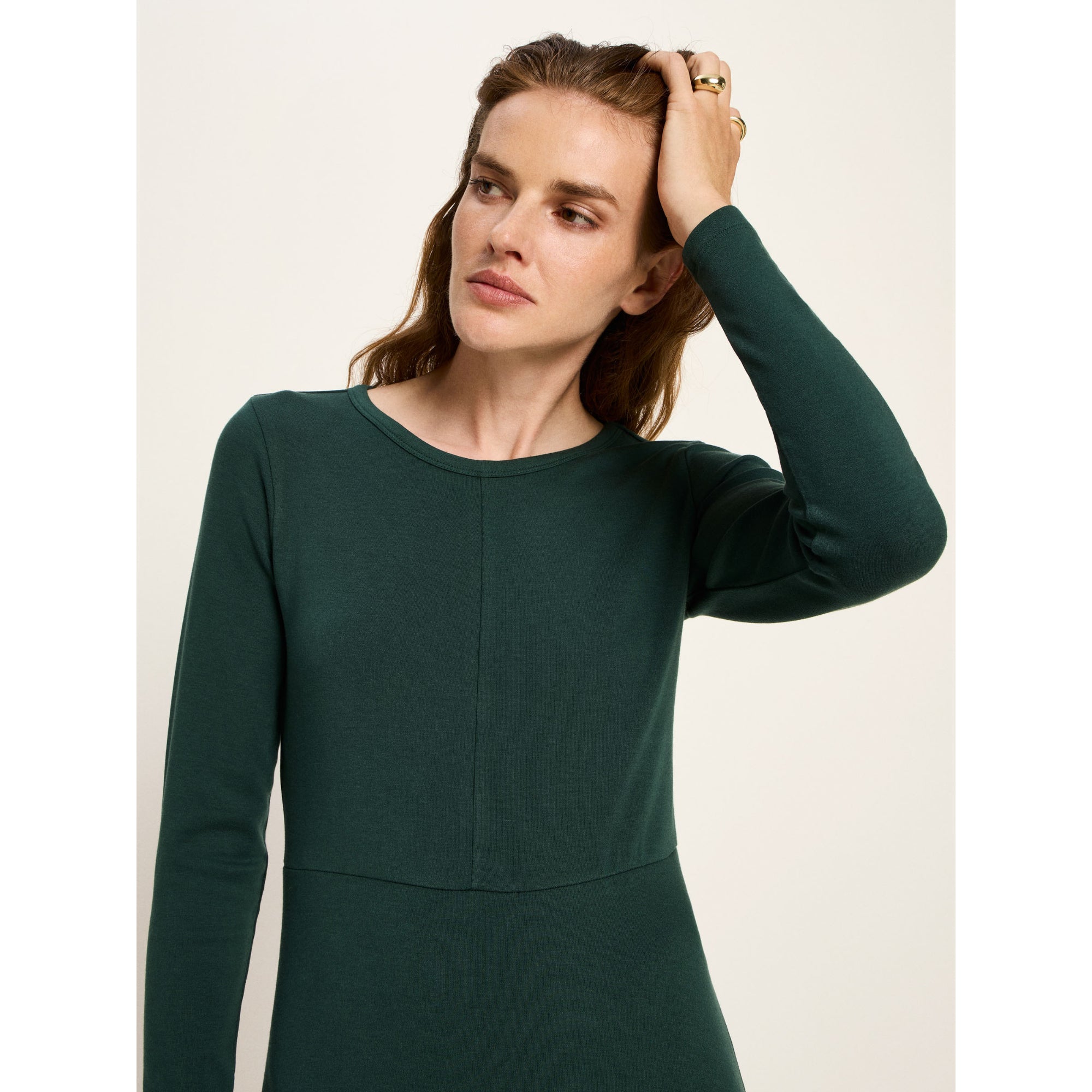 Midikleid aus Tencel und Bio-Baumwolle OCS