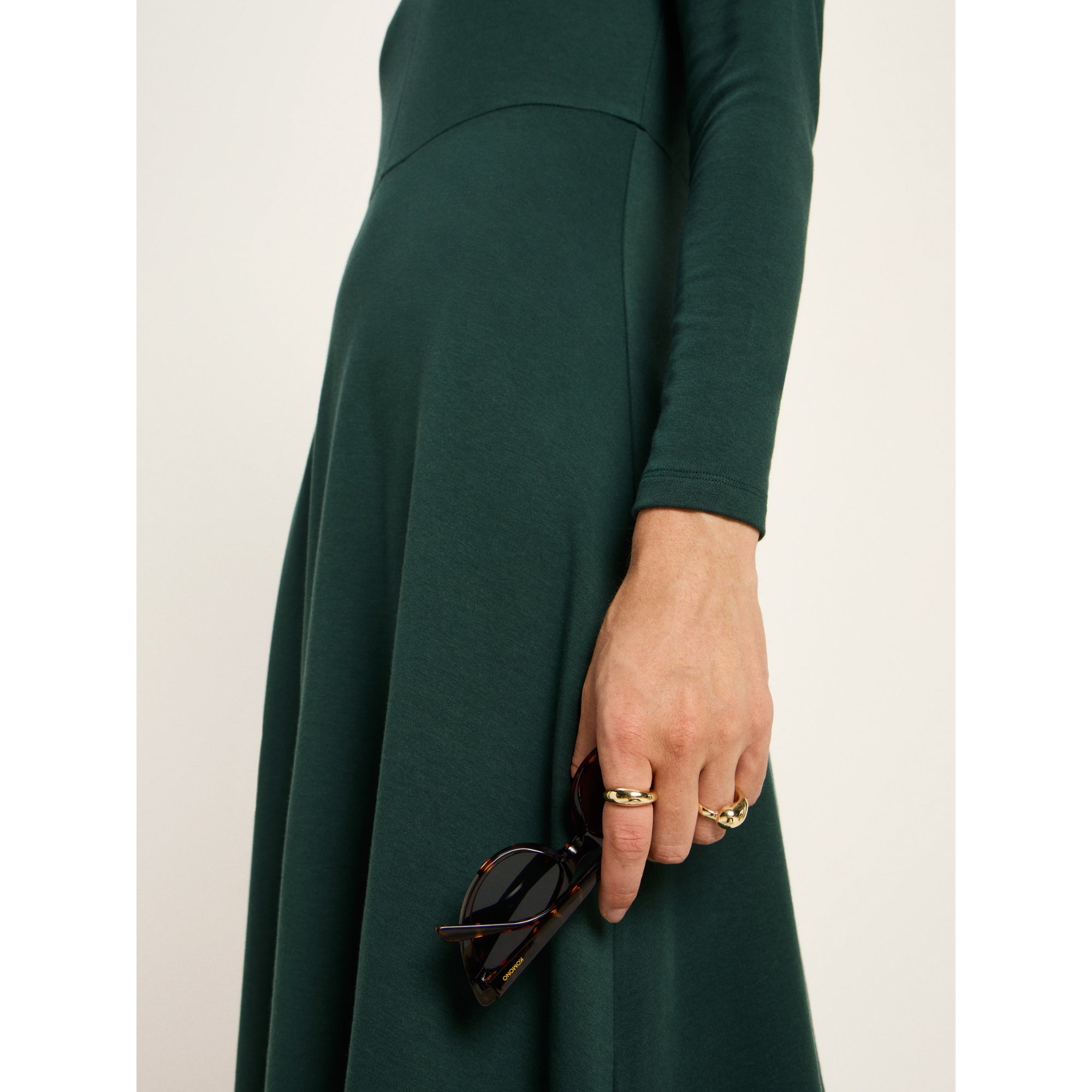 Midikleid aus Tencel und Bio-Baumwolle OCS