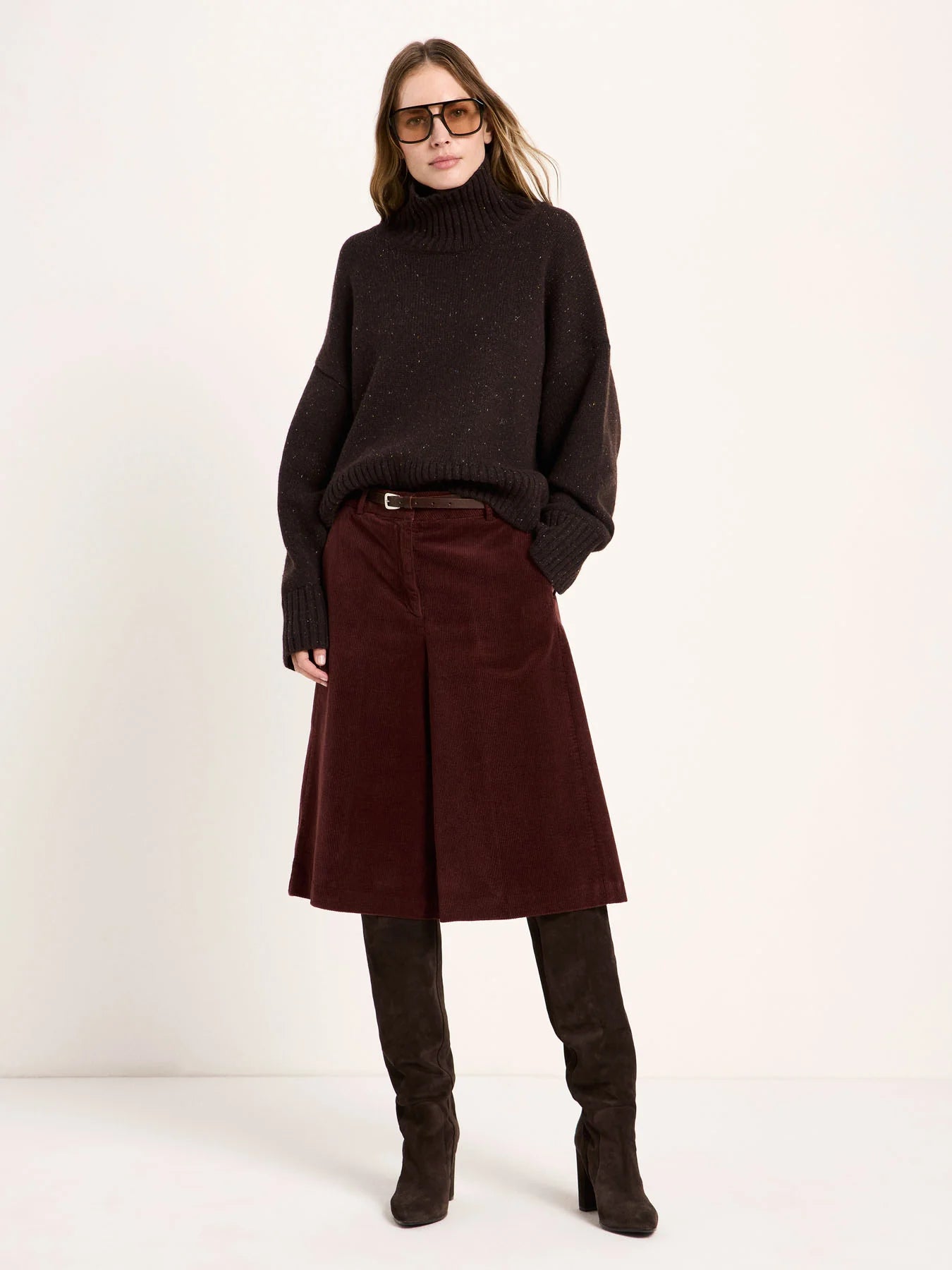 Oversize Pullover aus Bio-Schurwolle und Bio-Baumwolle (GOTS)
