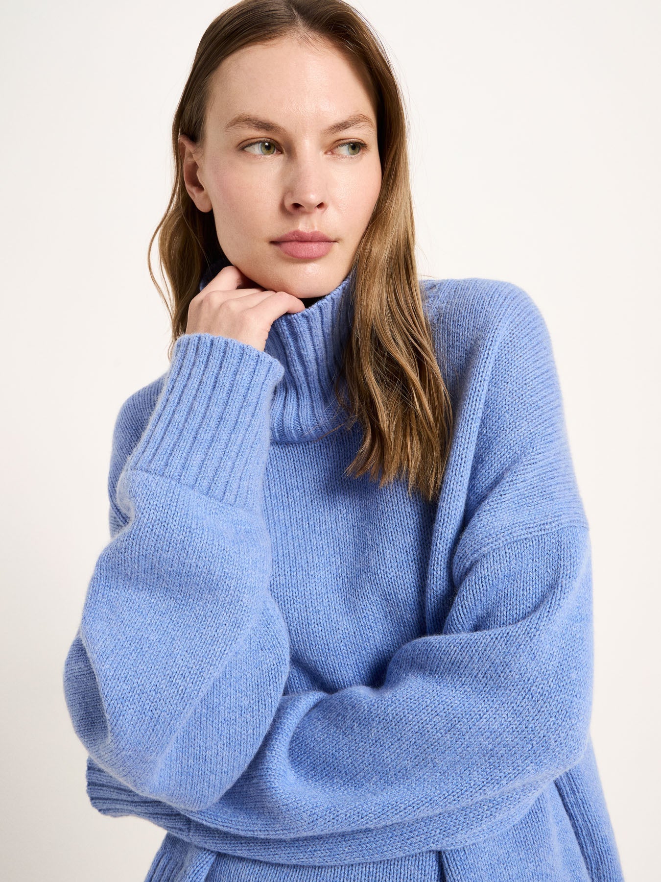 Oversize Pullover aus Bio-Schurwolle und Bio-Baumwolle (GOTS)