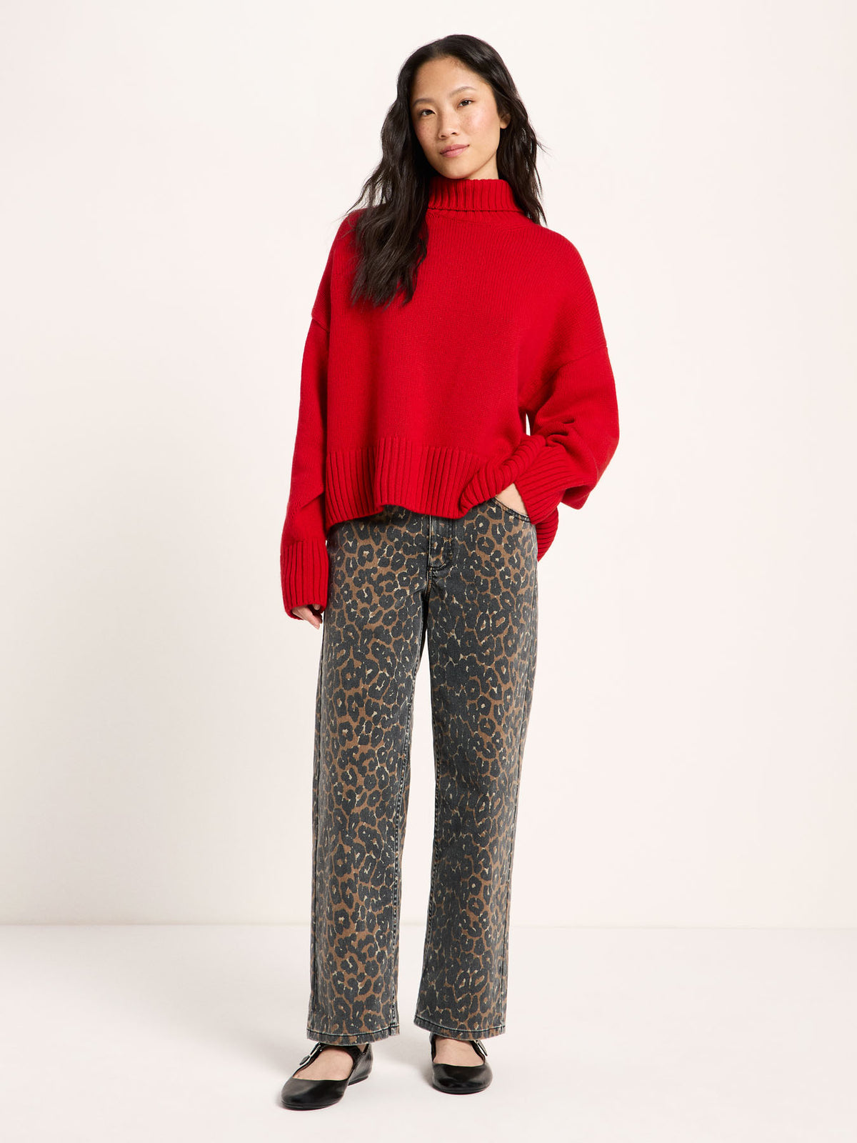 Oversize Pullover aus Bio-Schurwolle und Bio-Baumwolle (GOTS)