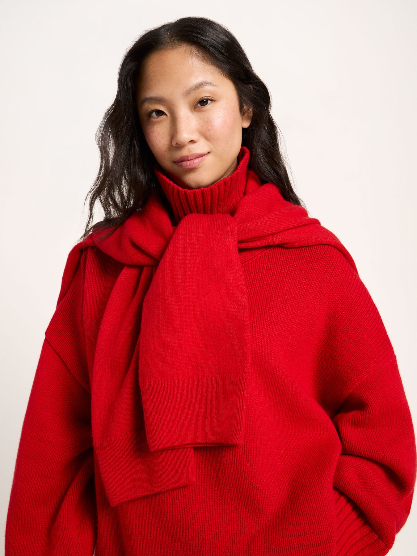 Oversize Pullover aus Bio-Schurwolle und Bio-Baumwolle (GOTS)