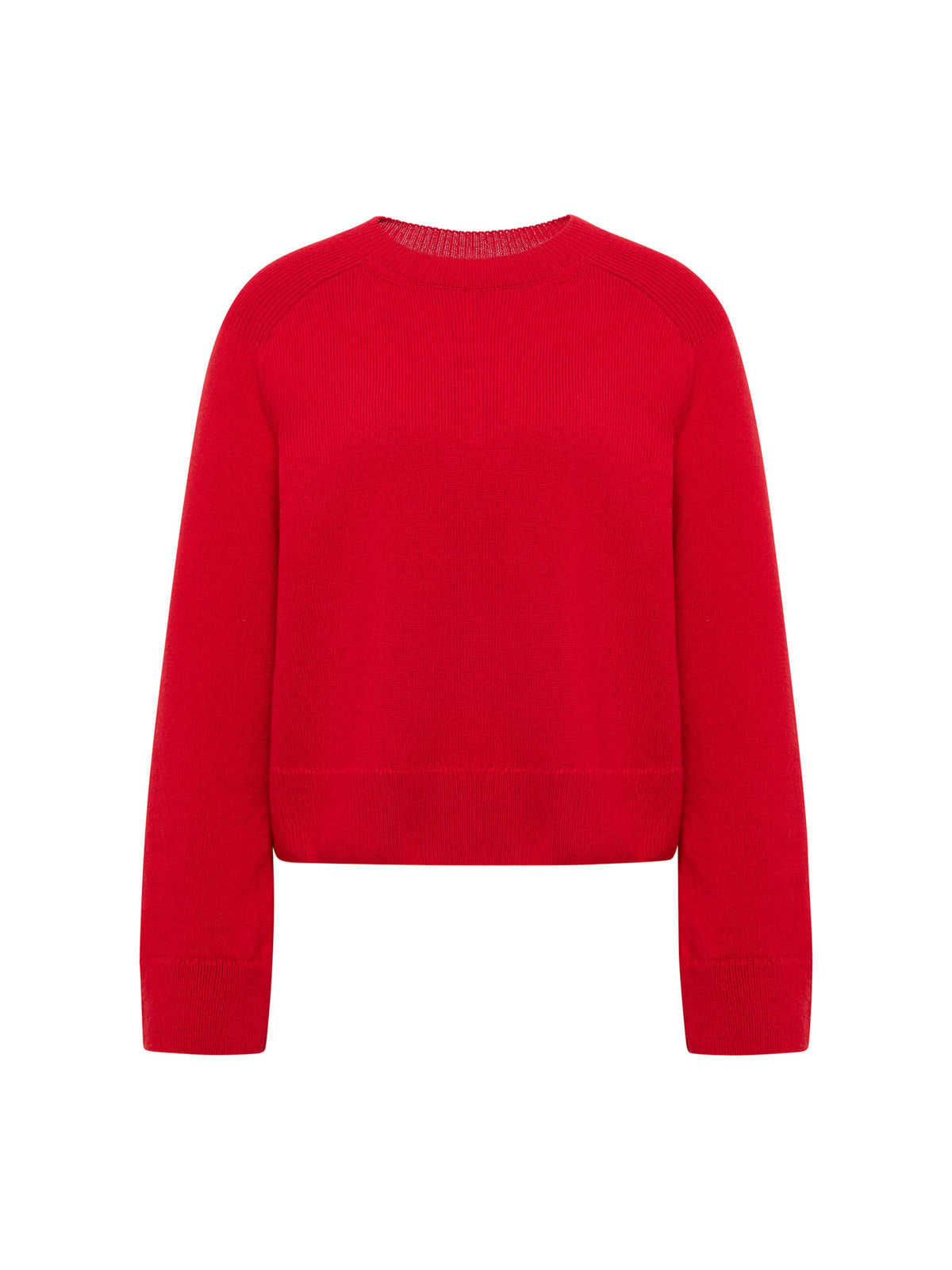 Cropped Pullover aus Bio-Schurwolle und Bio-Baumwolle (GOTS)