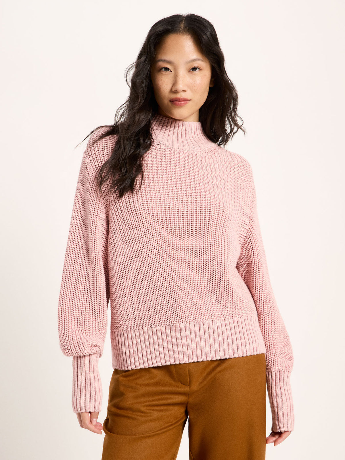Grobstrickpullover aus Bio-Baumwolle (GOTS)